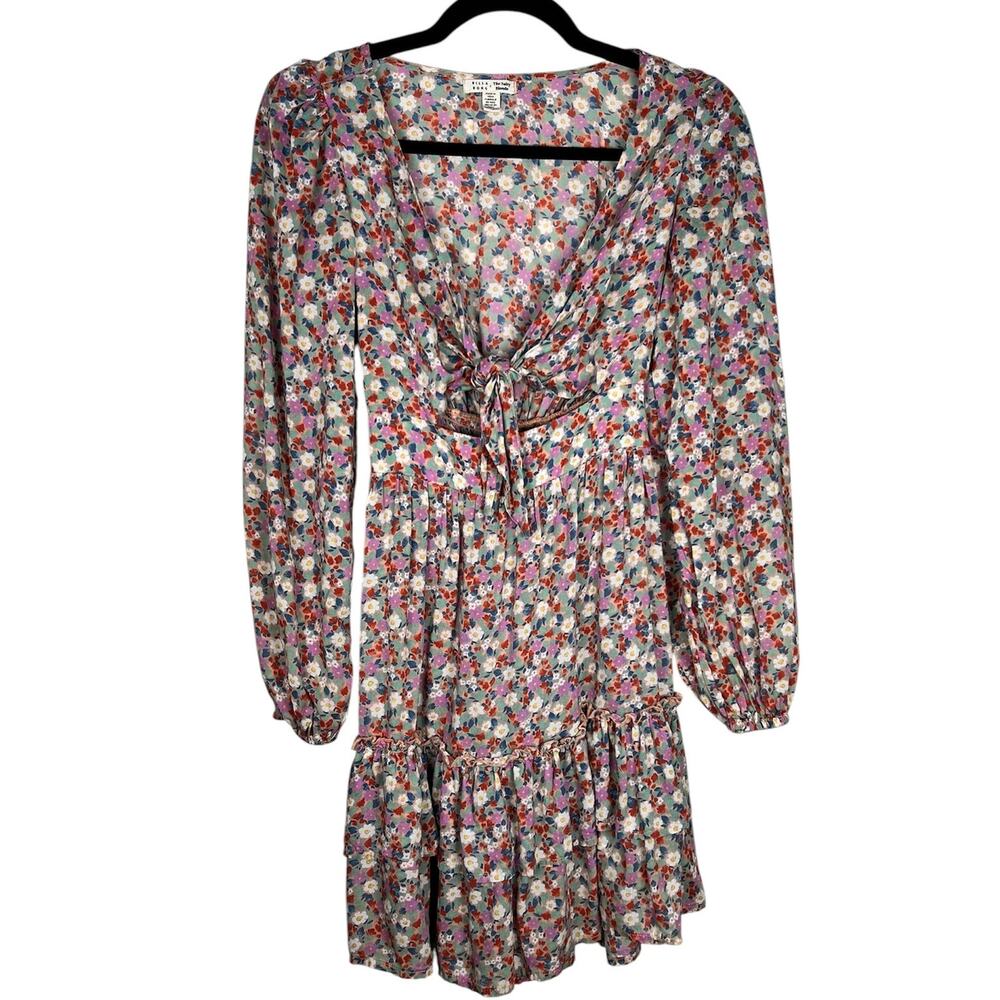 Billabong x The Salty Blonde Ditsy Dreamer Floral Cutout Mini Dress XS